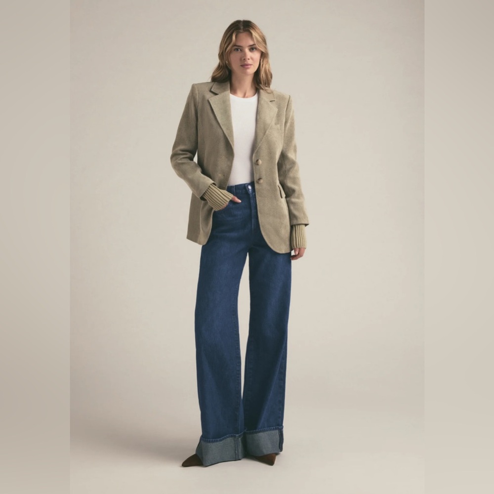Favorite Daughter - The City Corduroy Blazer in Eucalyptus